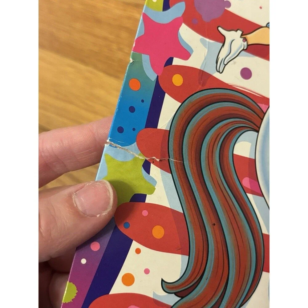 Lisa Frank Vintage Rancher Cowgirl Horse American Flag USA Stars Folder Pocket